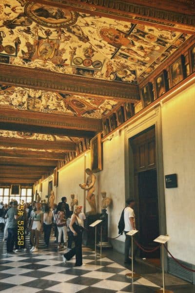 An ornate gallery interior